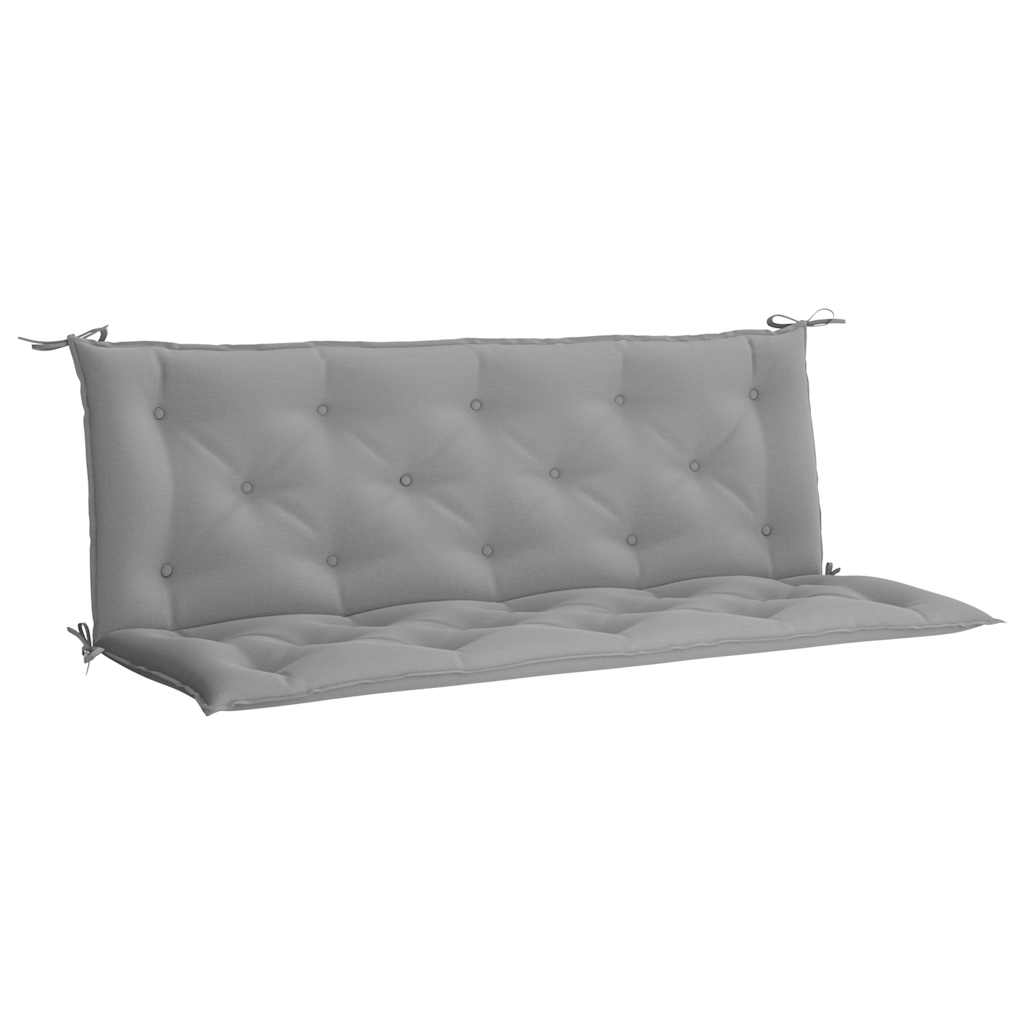 Gartenbank-Auflage Grau 150x(50+50)x7 cm Oxford-Gewebe