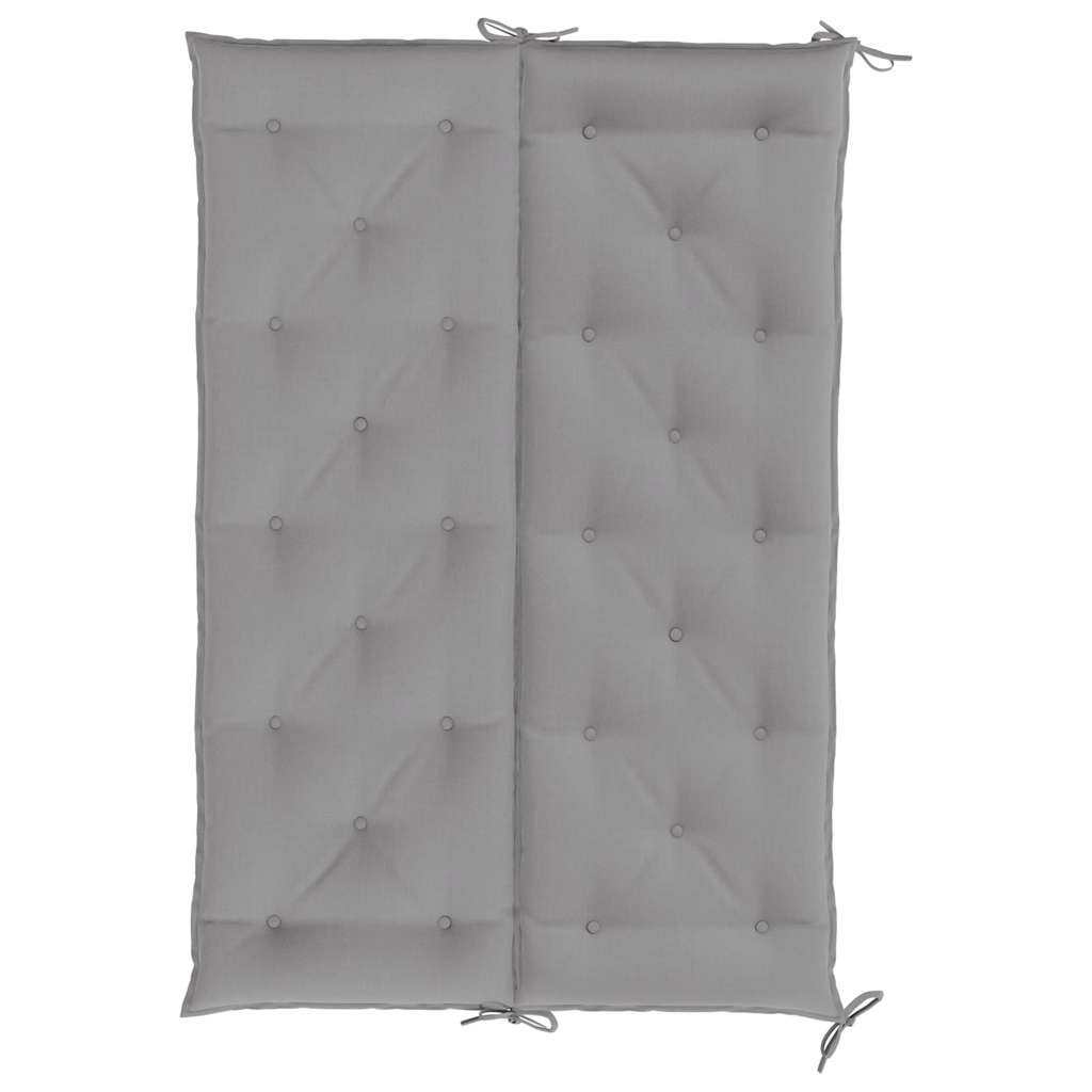 Gartenbank-Auflage Grau 150x(50+50)x7 cm Oxford-Gewebe