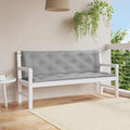 Gartenbank-Auflage Grau 150x(50+50)x7 cm Oxford-Gewebe