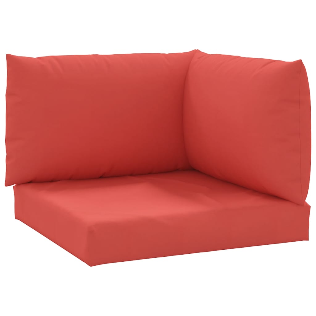 Palettenkissen 3-tlg. Rot Oxford-Gewebe