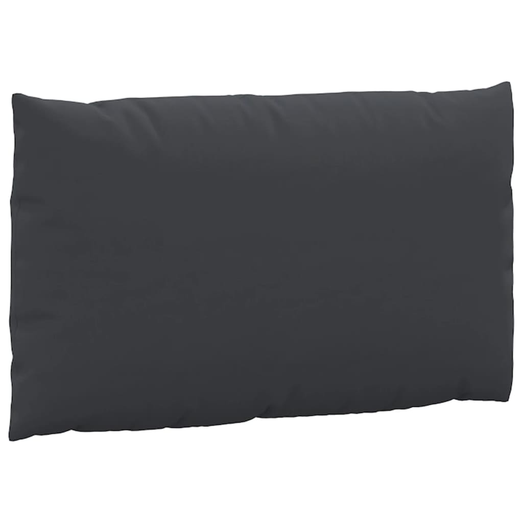 Palettenkissen 3-tlg. Schwarz Oxford-Gewebe