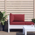Palettenkissen 3-tlg. Weinrot Oxford-Gewebe
