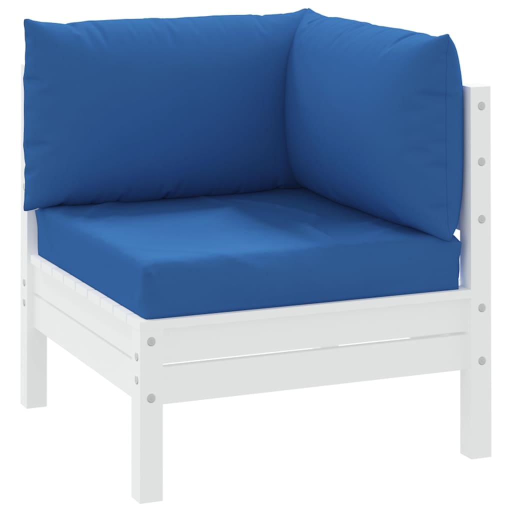 Palettenkissen 3-tlg. Blau Oxford-Gewebe