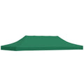 Partyzelt-Dach 6x3 m Grün 270 g/m²