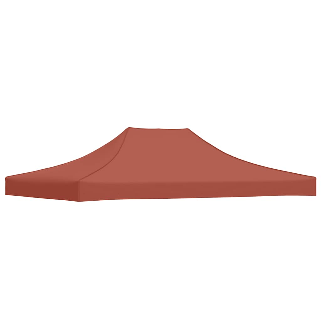 Partyzelt-Dach 4x3 m Terrakotta-Rot 270 g/m²
