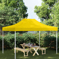 Partyzelt-Dach 4x3 m Gelb 270 g/m²