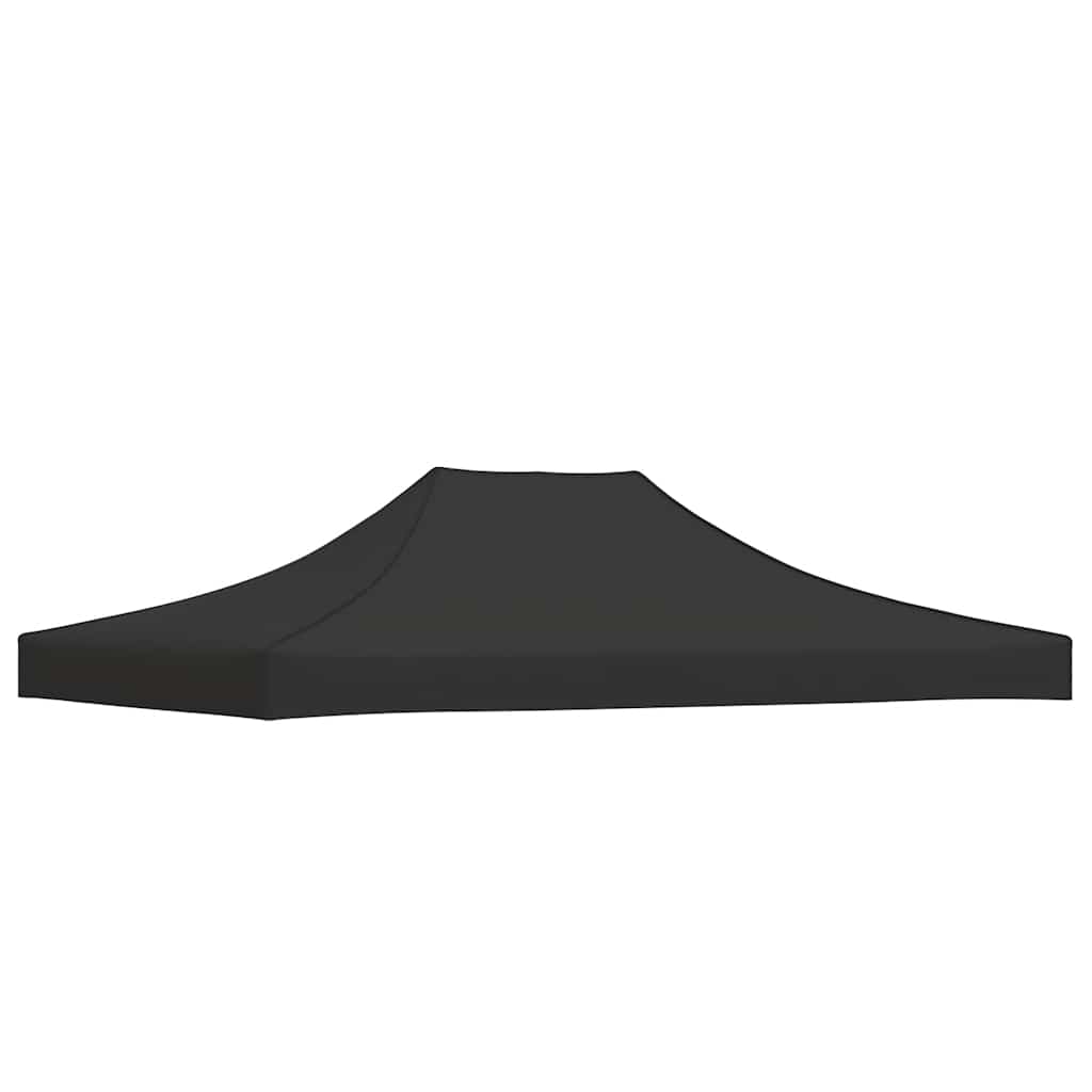 Partyzelt-Dach 4,5x3 m Schwarz 270 g/m²