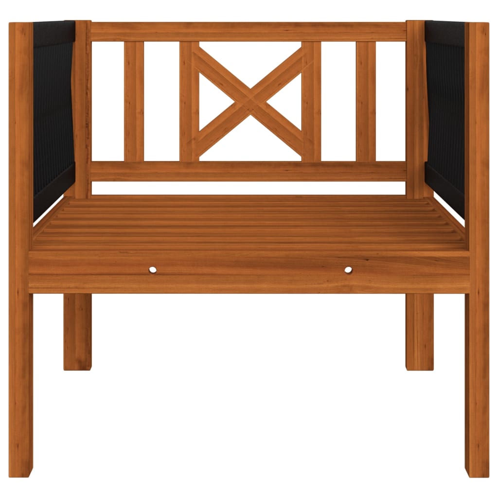 8-tlg. Garten-Lounge-Set mit Kissen Cremefarbenes Holz Akazie & Seil