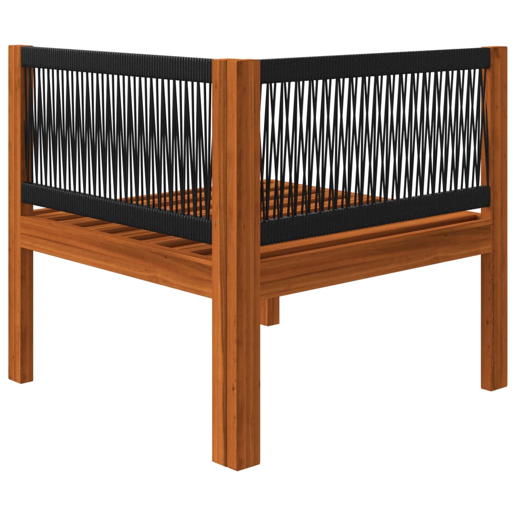 6-teiliges Garten-Lounge-Set mit Kissen Creme 63 x 63 cm