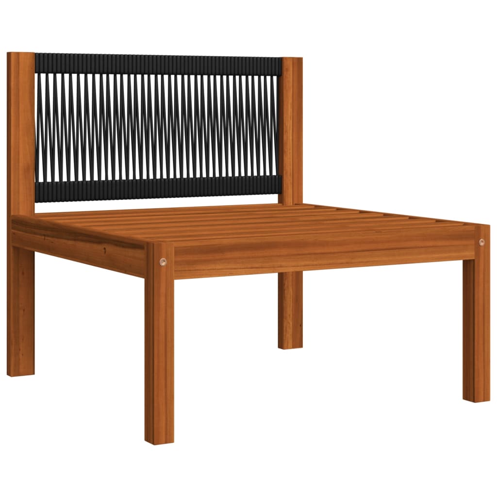 6-teiliges Garten-Lounge-Set mit Kissen Creme 63 x 63 cm