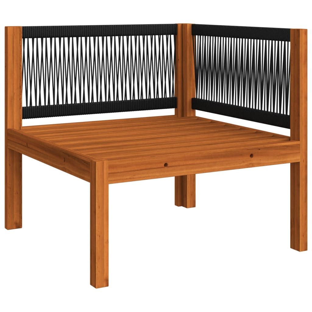 4-teiliges Garten-Lounge-Set mit Kissen Creme 63 x 63 cm