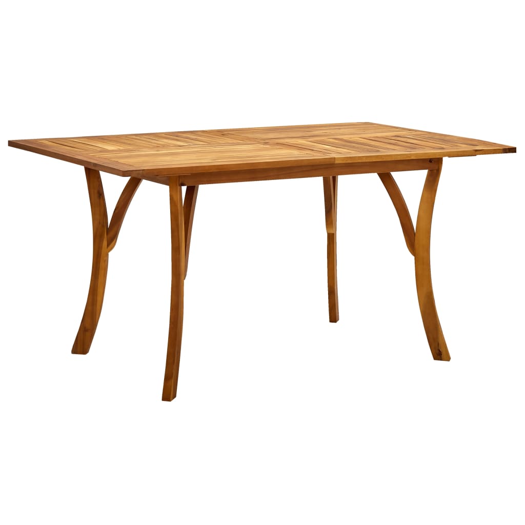 7-teiliges Garten-Ess-Set 150 x 90 cm Massivholz Akazie
