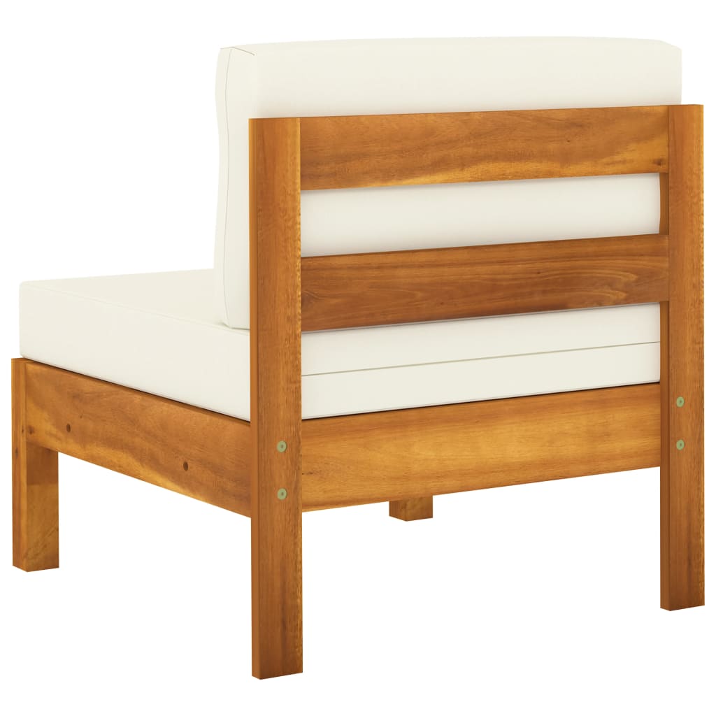 5-tlg. Garten-Lounge-Set mit Kissen 100x60 cm Akazienholz