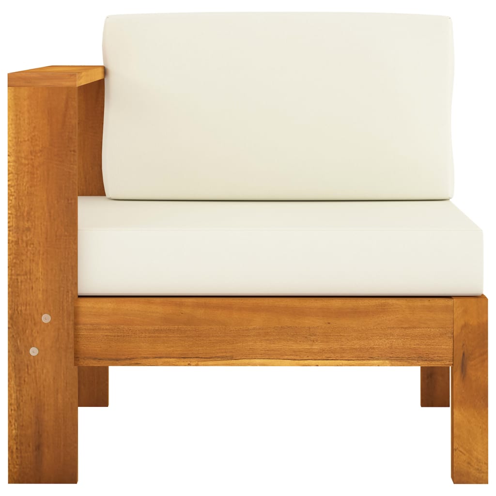 7-teiliges Garten-Lounge-Set mit Kissen 100 x 60 cm Akazienholz