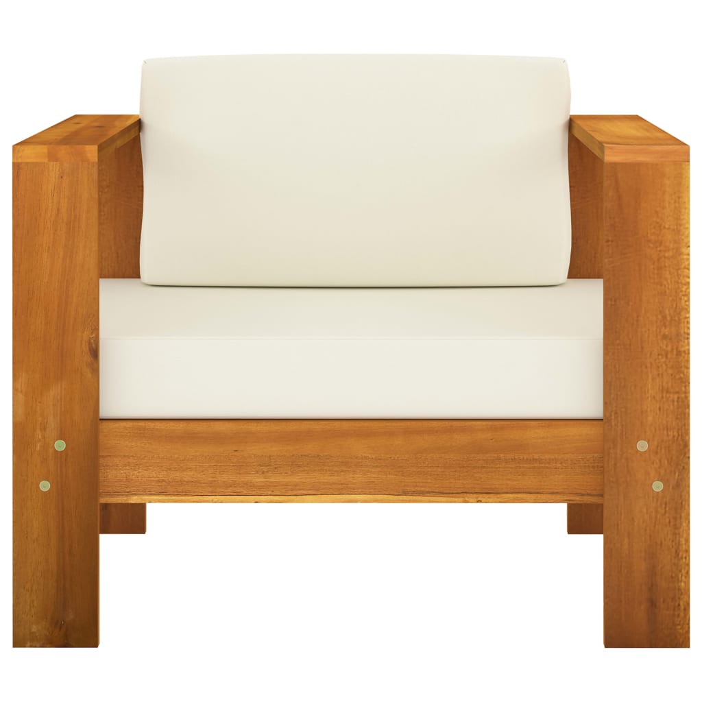 7-teiliges Garten-Lounge-Set mit Kissen 100 x 60 cm Akazienholz
