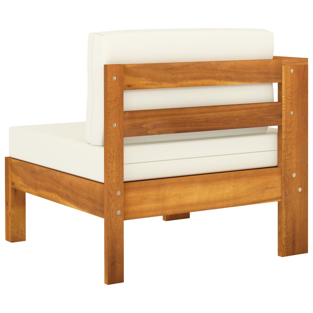 7-teiliges Garten-Lounge-Set mit Kissen 100 x 60 cm Akazienholz