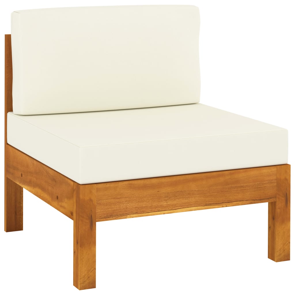 9-teiliges Garten-Lounge-Set mit Kissen 100 x 60 cm Akazienholz