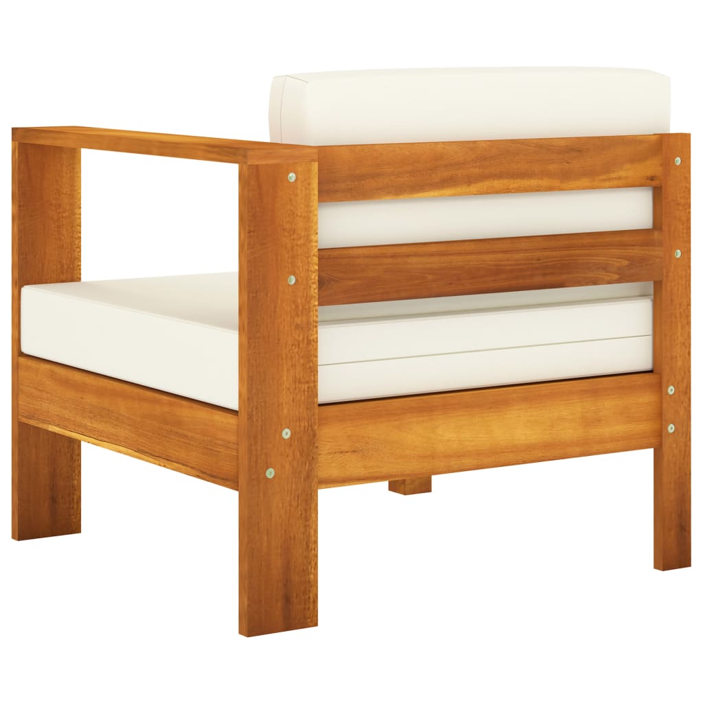 9-teiliges Garten-Lounge-Set mit Kissen 100 x 60 cm Akazienholz