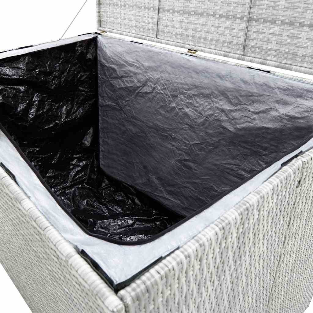 Garden-Auflagenbox Hellgrau 150x100x100 cm Poly Rattan