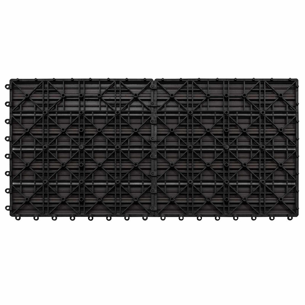 Terrassenfliese 6 pcs Dunkelbraun 60 x 30 cm WPC