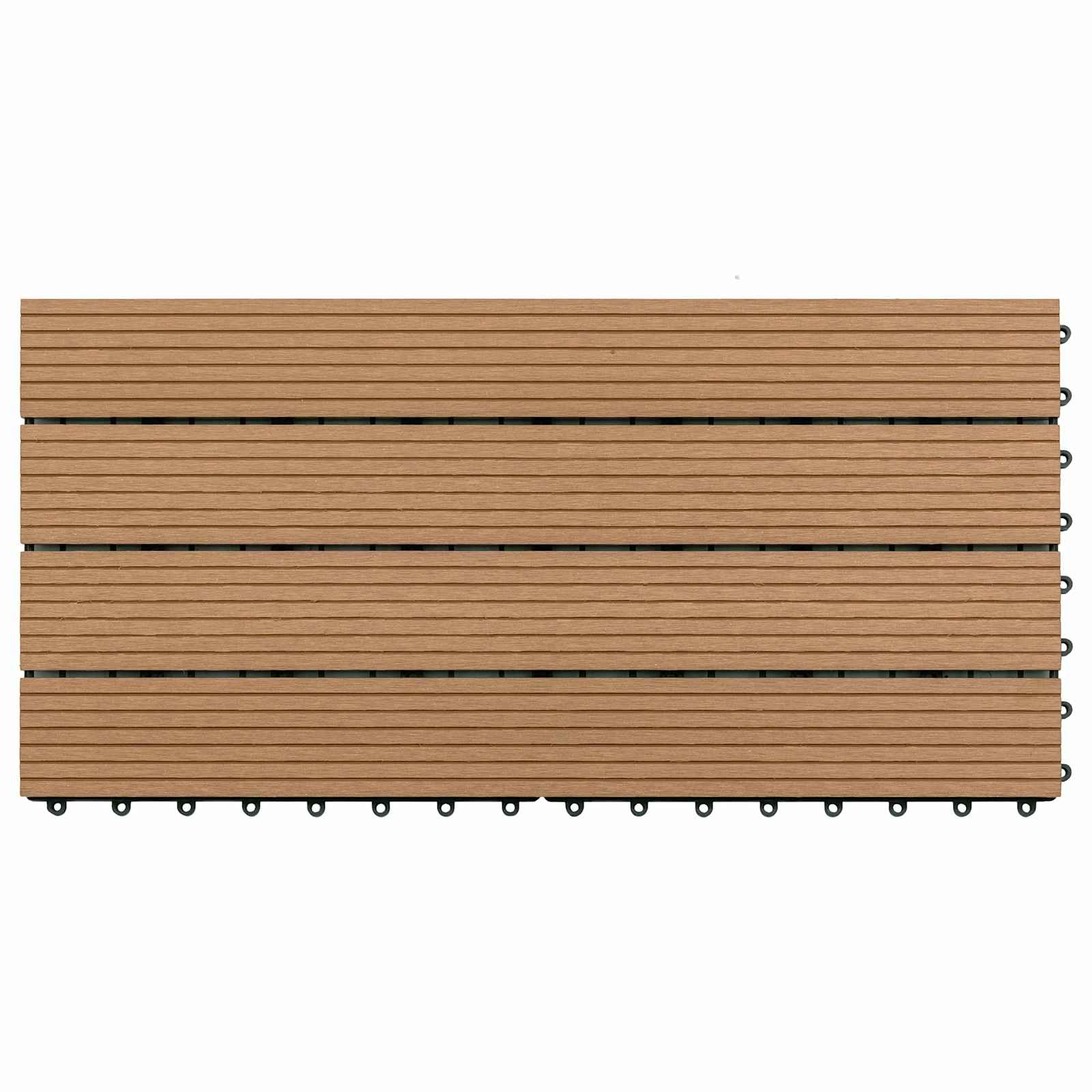 Terrassenfliese 6 pcs Braun 60 x 30 cm WPC