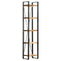 Bücherregal 5 Fächer 40x30x180 cm Mango Massivholz