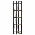 Bücherregal 5 Fächer 40x30x180 cm Altholz Massiv