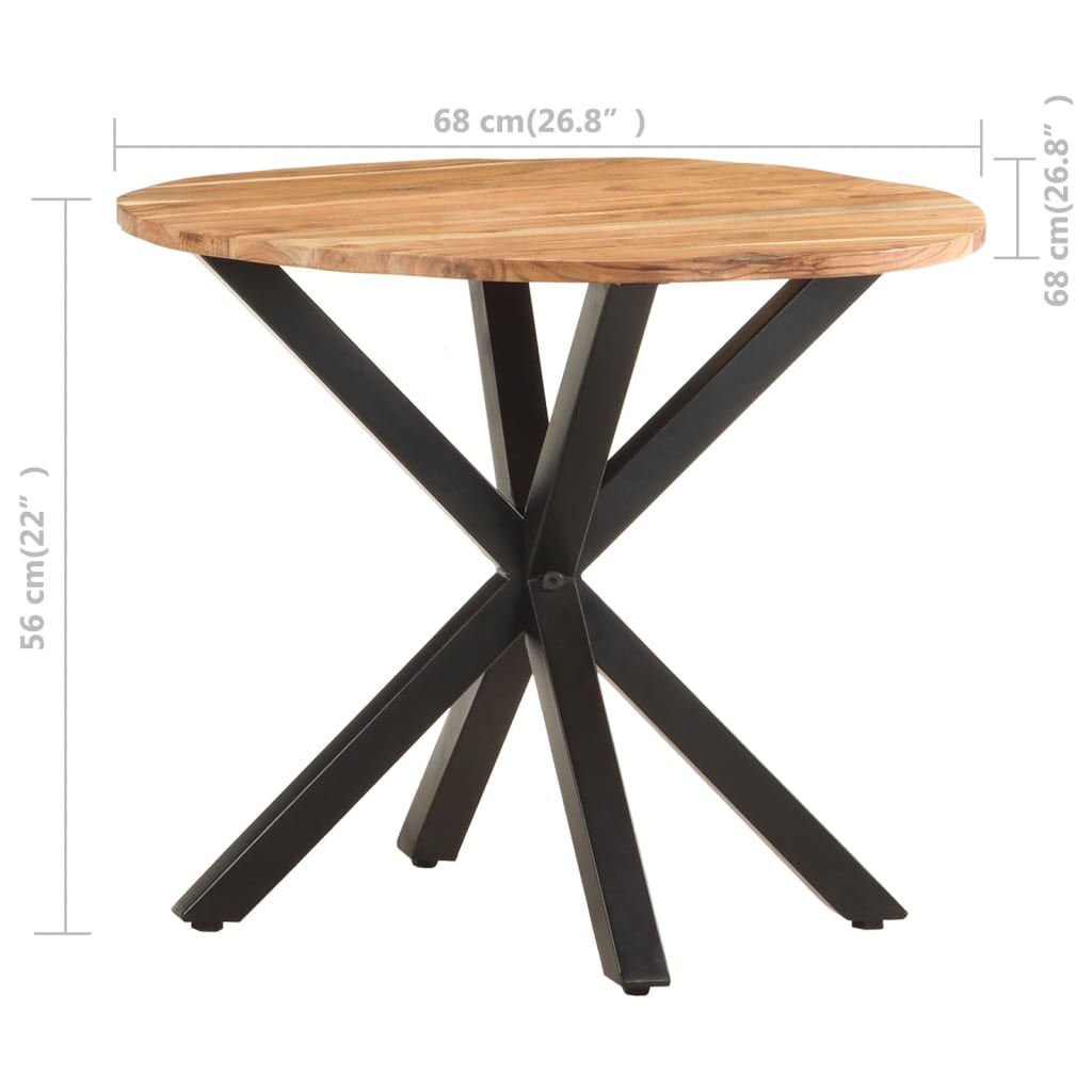 Beistelltisch 68x68x56 cm Akazie Massivholz