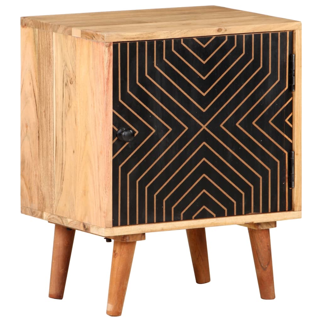 Nachttisch 40x30x50 cm Akazie Massivholz