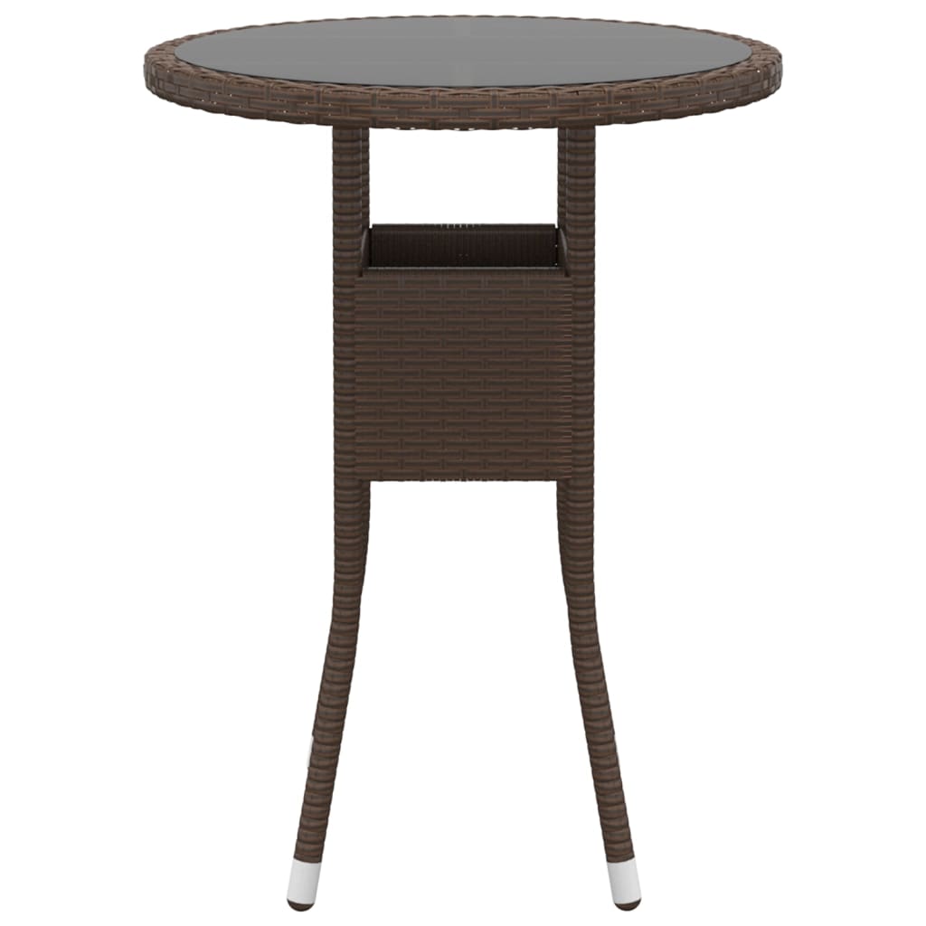 5-tlg. Garten-Lounge-Set Poly Rattan Braun
