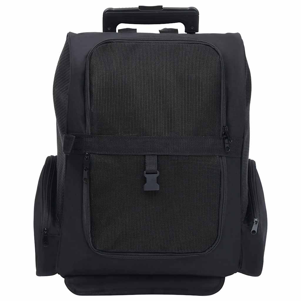 Trolley für Haustiere 3-in-1 Faltbar Schwarz