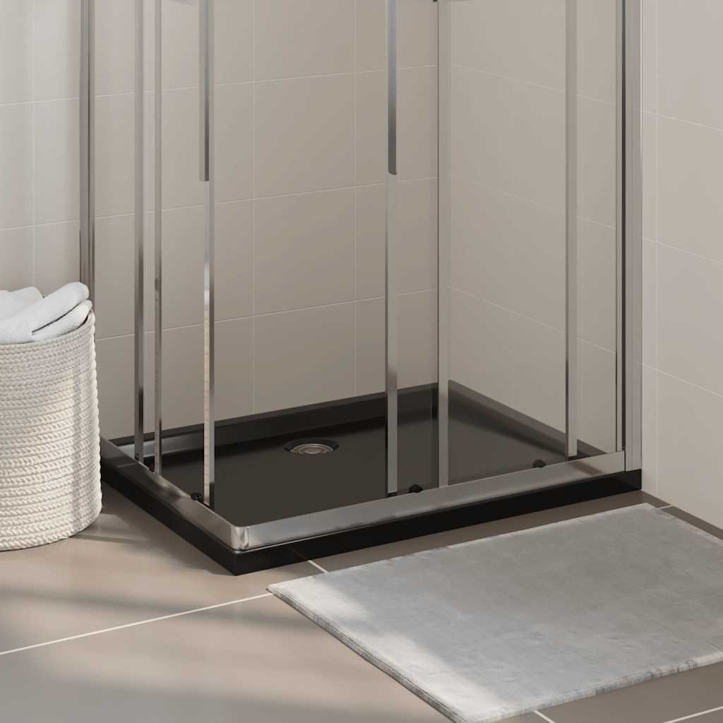 Duschtasse ABS Rechteckig Schwarz 70x90 cm