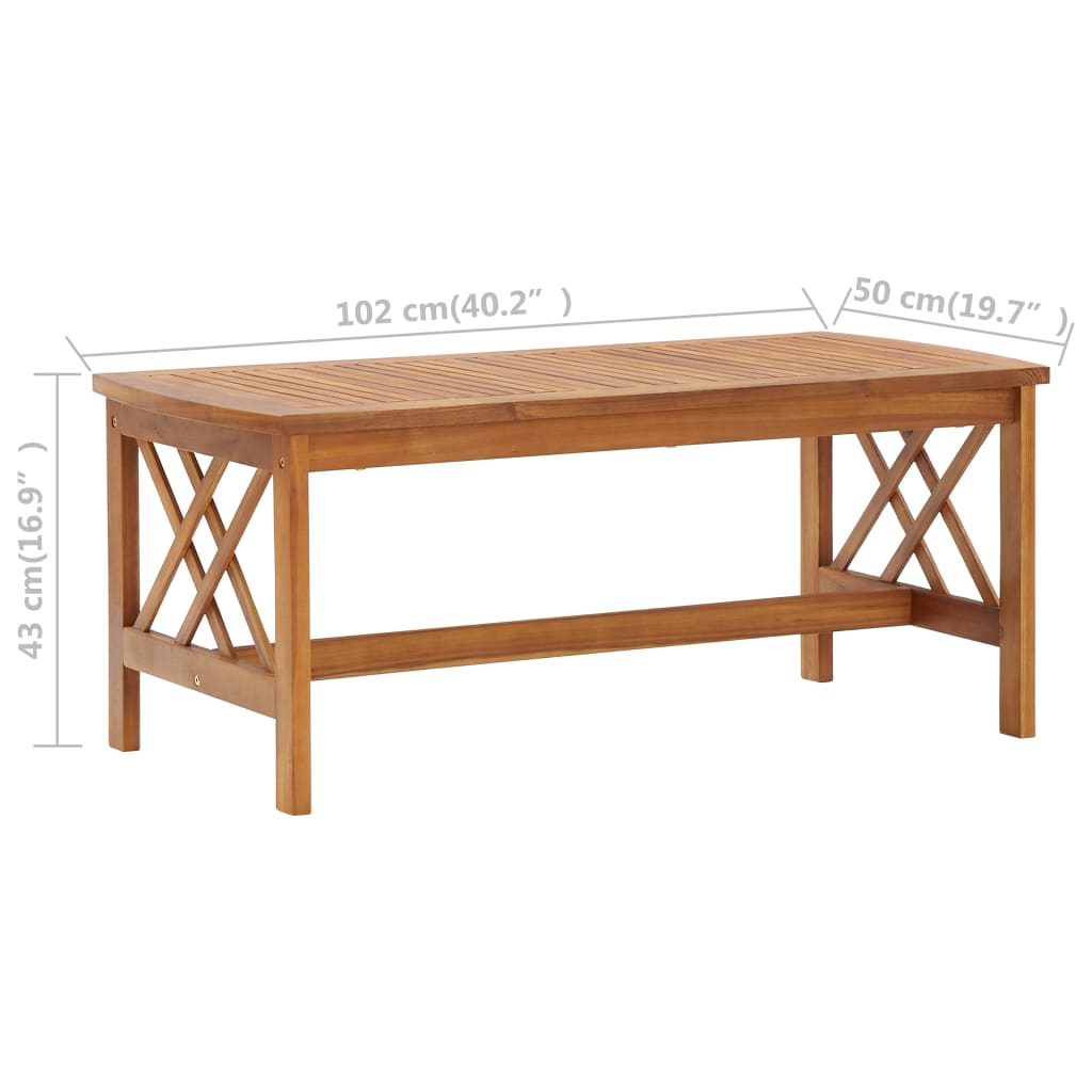 3-tlg. Garten-Lounge-Set mit Auflagen Massivholz Akazie
