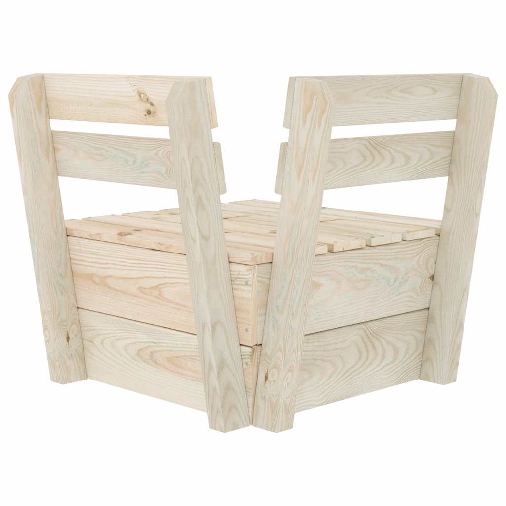 Ecksofa Modular Fichtenholz Imprägniert