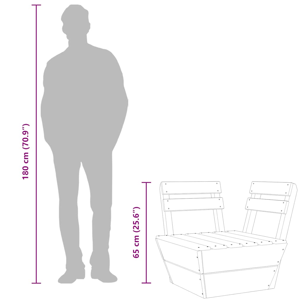 Ecksofa Modular Fichtenholz Imprägniert