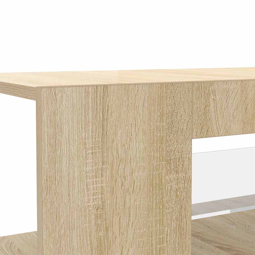 TV-Schrank mit LED-Leuchten Sonoma-Eiche 90x39x30cm