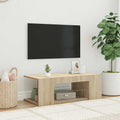 TV-Schrank mit LED-Leuchten Sonoma-Eiche 90x39x30cm