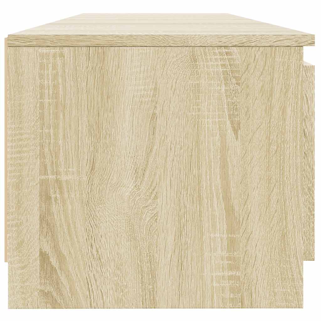 TV-Schrank mit LED-Leuchten Sonoma-Eiche 140x40x36 cm