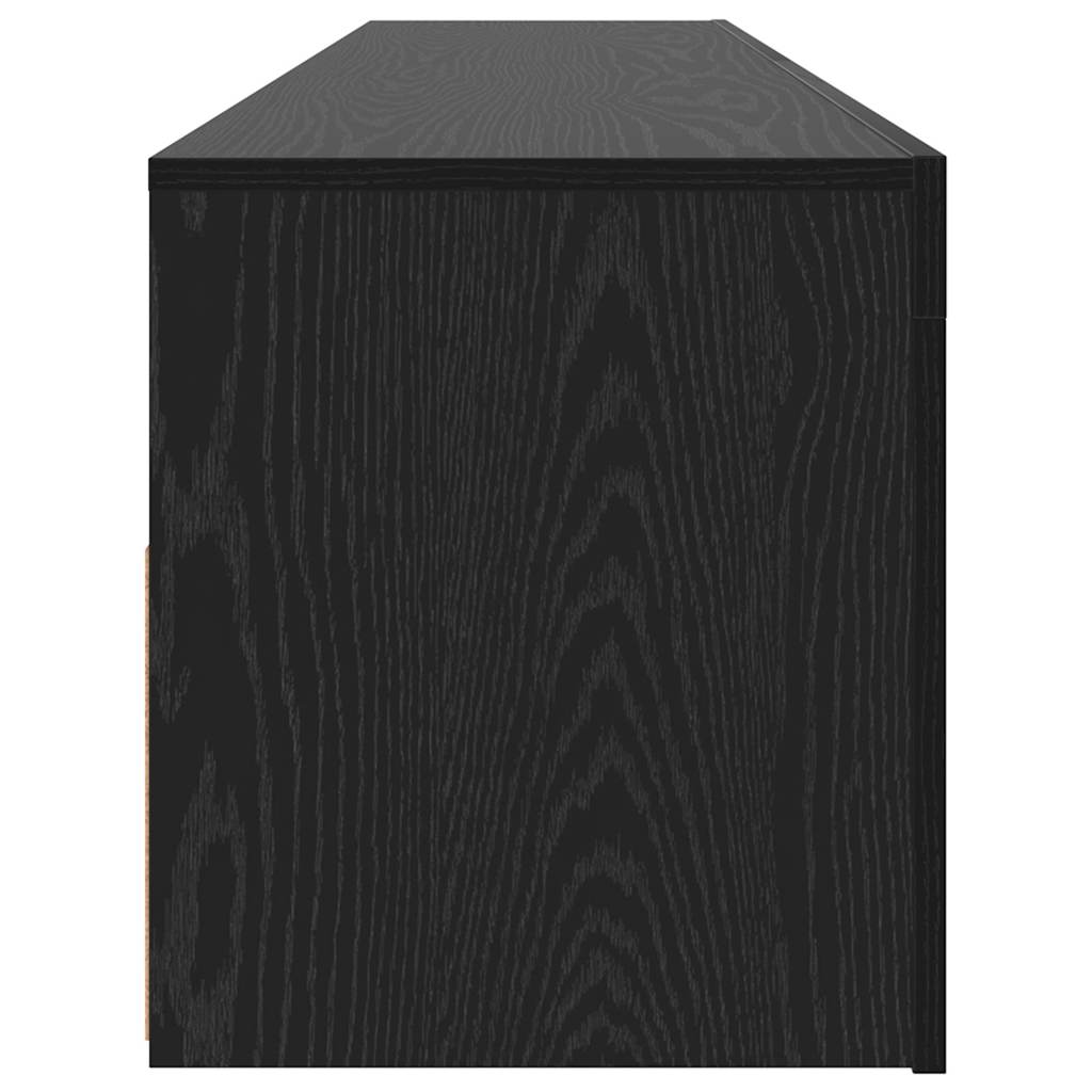 TV-Schrank mit LED-Leuchten Betongrau 90x35x40 cm
