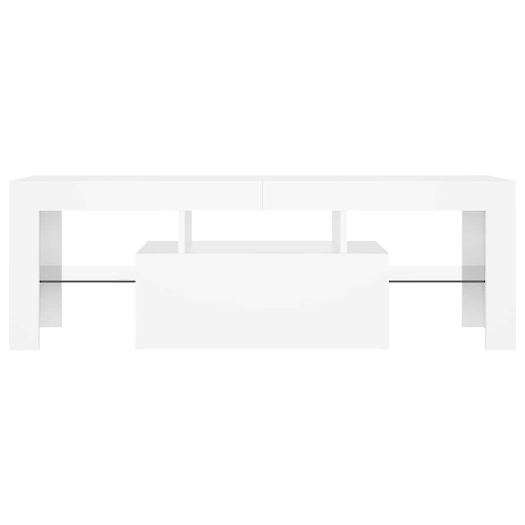 TV-Schrank mit LED-Leuchten Weiß 120x35x40 cm