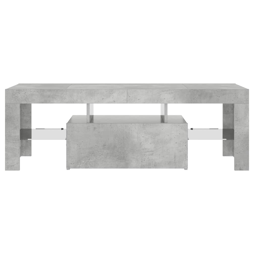 TV-Schrank mit LED-Beleuchtung Betongrau 120x35x40 cm