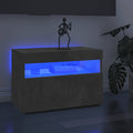 TV-Schrank mit LED-Leuchten Betongrau 60x35x40 cm
