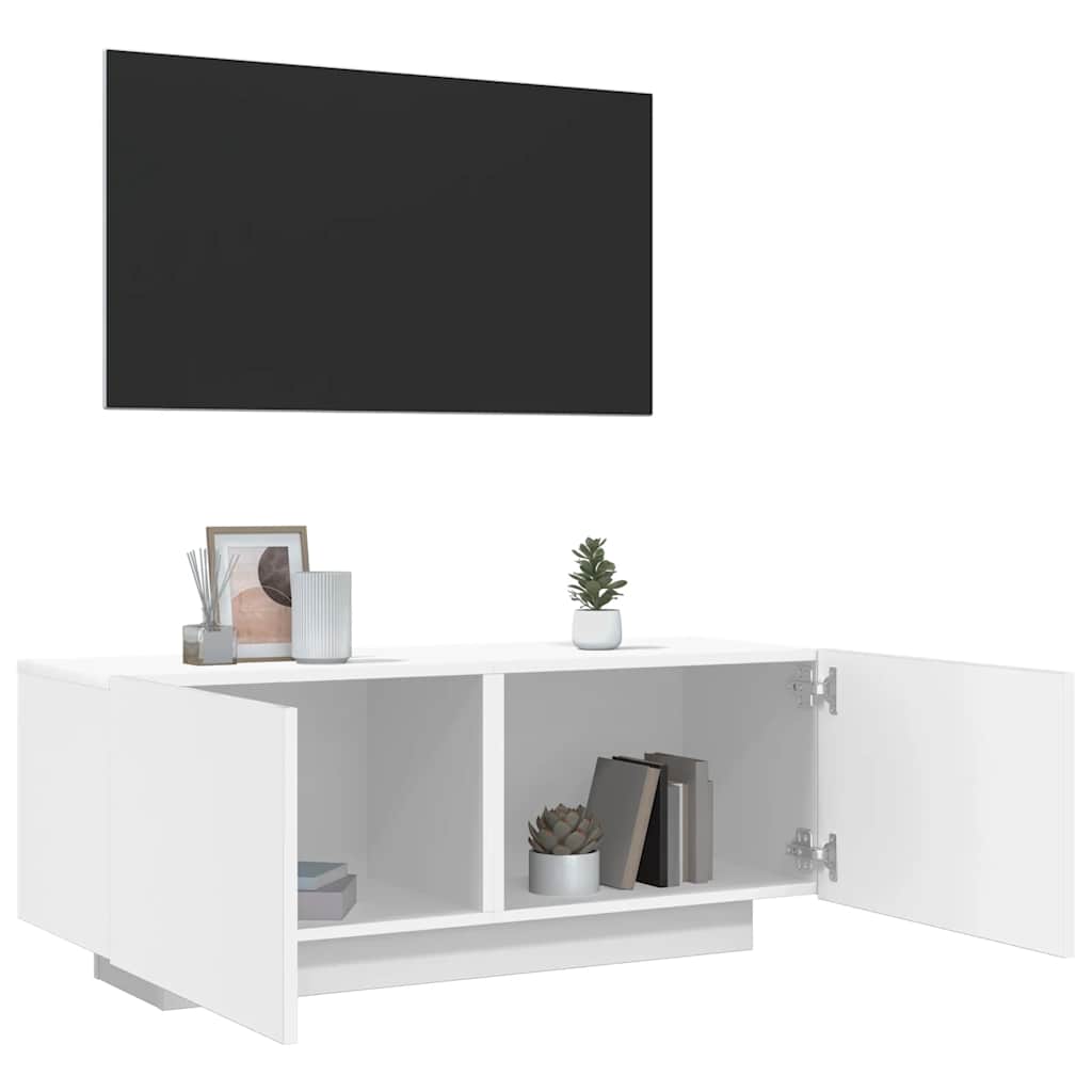 TV-Schrank Weiß 100x35x40 cm Holzwerkstoff