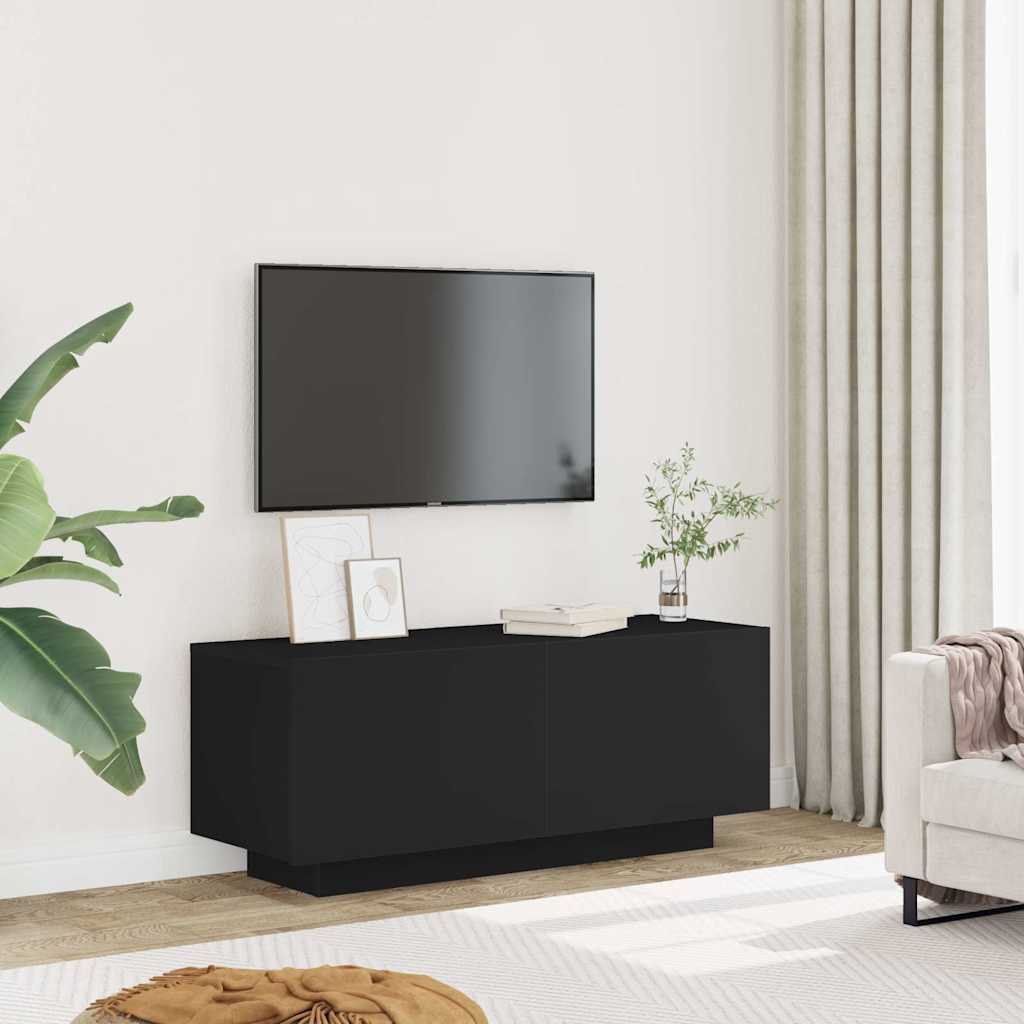 TV-Schrank Schwarz 100x35x40 cm Holzwerkstoff