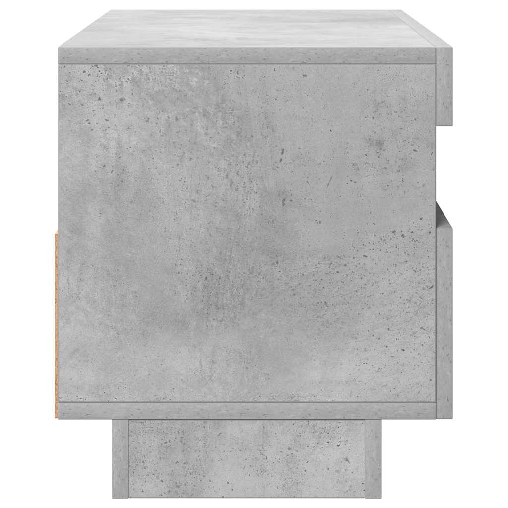 TV-Schrank mit LED-Beleuchtung Betongrau 80x35x40 cm