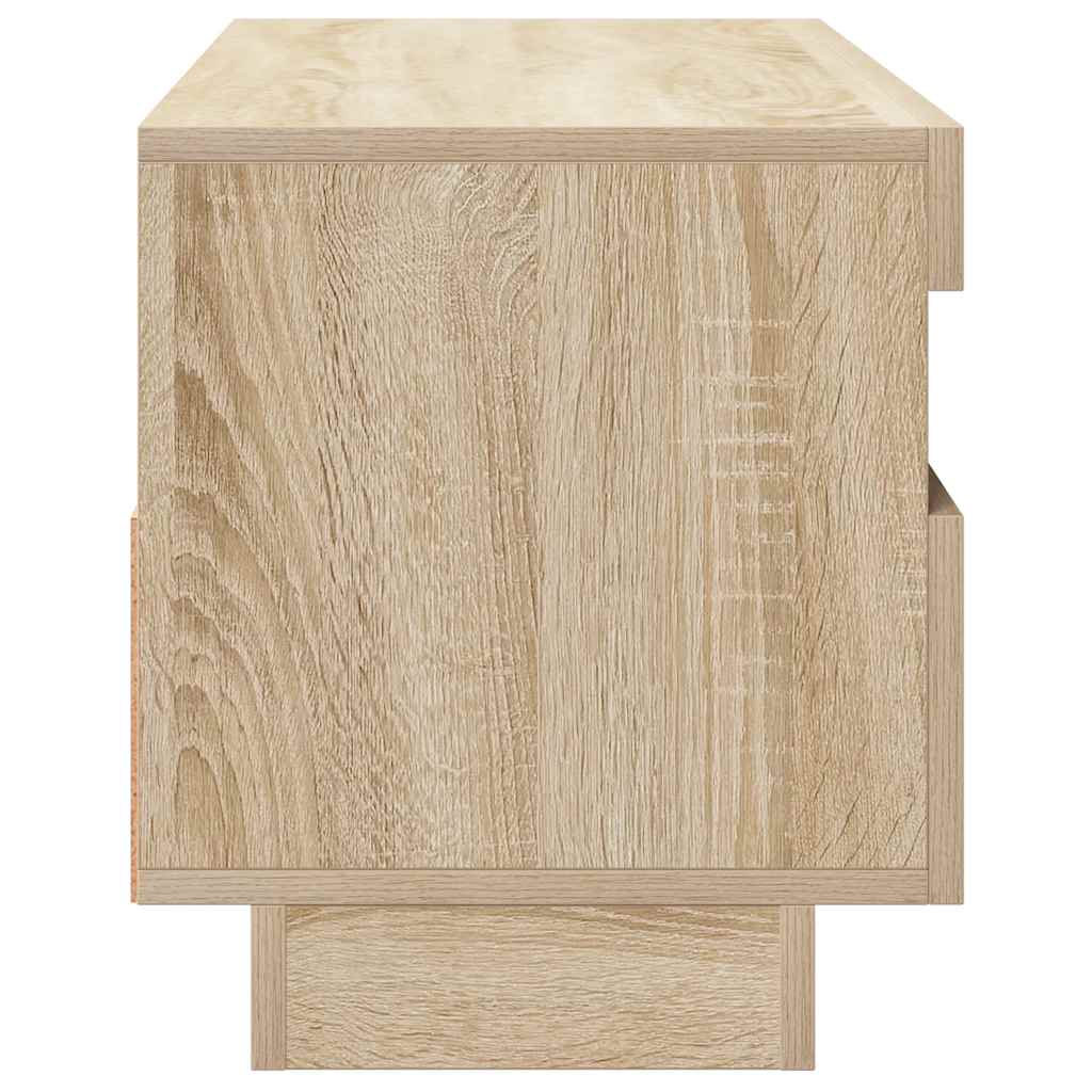 TV-Schrank mit LED-Leuchten Sonoma-Eiche 100x35x40 cm