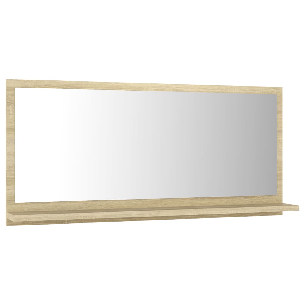 Badspiegel Sonoma-Eiche 80x10,5x37 cm Holzwerkstoff