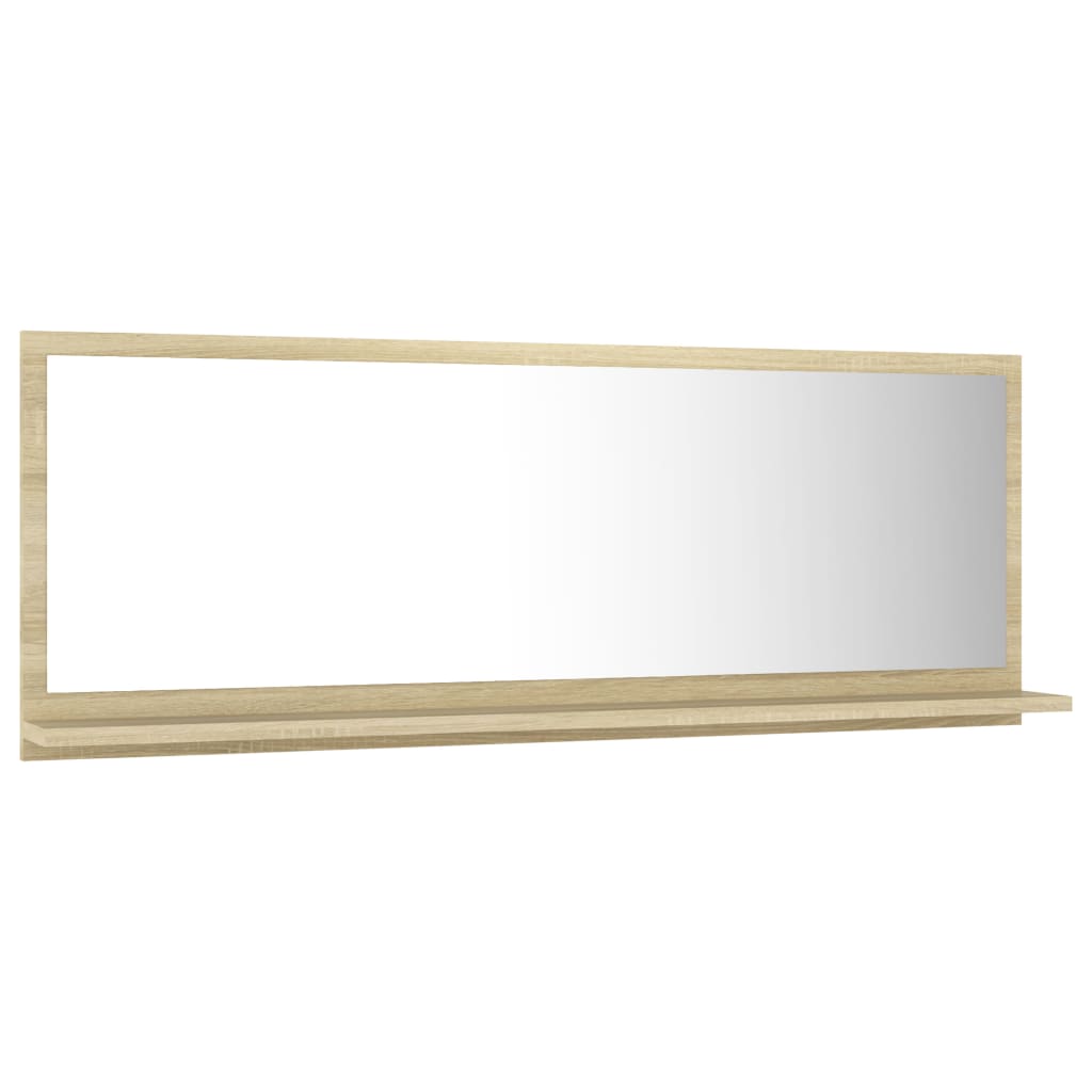 Badspiegel Sonoma-Eiche 100x10,5x37 cm Holzwerkstoff