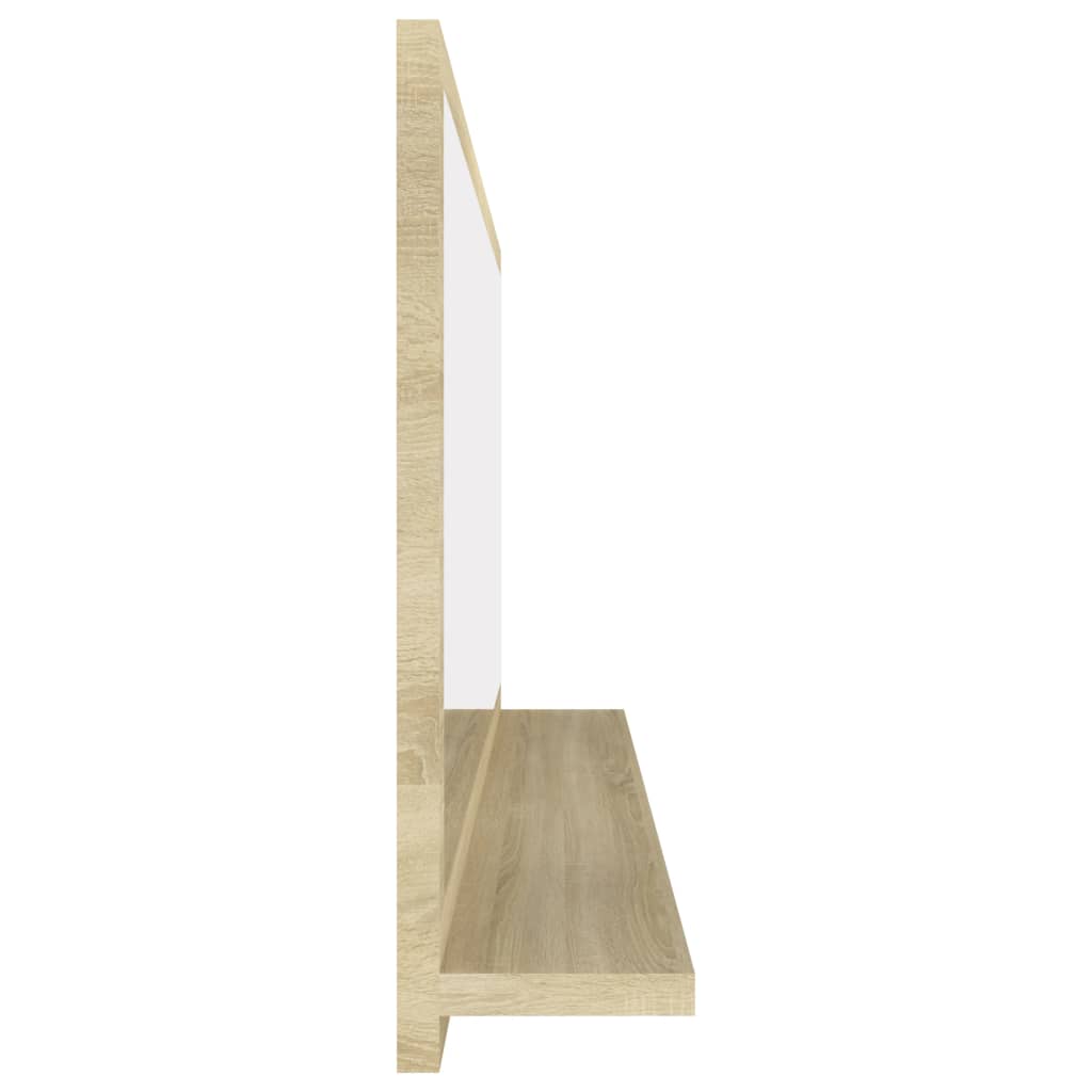 Badspiegel Sonoma-Eiche 100x10,5x37 cm Holzwerkstoff