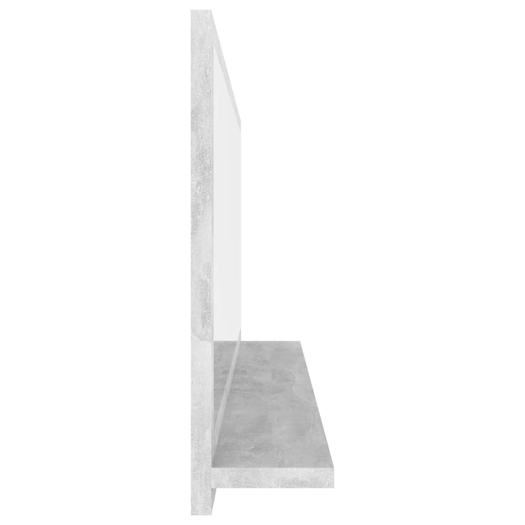 Badspiegel Betongrau 100x10,5x37 cm Holzwerkstoff